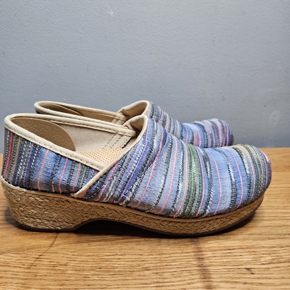 Dansko Jute Pro Professional Woven Vegan Clogs Shoes nursing size 37 or 7 - Picture 6 of 8